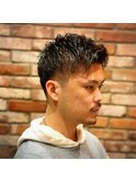 朝ラクパーマ×ツーブロック 仙台