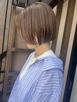 ヘアメイク マルナ 本店(HAIR MAKE MALUNA) 【MALUNA ヒマワリ】パツっと美シルエットミニボブ