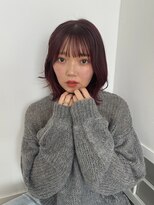 サンクチュアリー ウィズ コネクト(Sanctuary with connect)&nbsp;カシスレッドカラー×くびれボブヘア