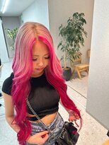 天神美容室&nbsp;ダブルカラー／レイヤーカット／ハイトーン