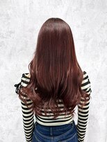 デミヘアー(Demi hair)&nbsp;レッドブラウン×リバース巻き