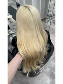 抜きっぱなしブロンドロングハイトーンブリーチハイトーン神戸