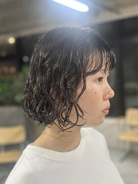 ネアー 新潟(NEER) アプリコットオレンジ/くびれヘア/ウェーブショート［新潟］