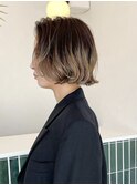 コントラストカラーボブ