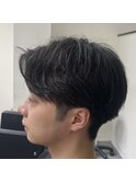 センターパート/ニュアンスパーマ/刈り上げセンターパート