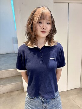 ゼスト パーク(ZEST PARK) デザインカラーブリーチピンクカラーレイヤーカット吉祥寺◎