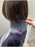 20代30代ダブルカラーブリーチ立体感グラデーション透明感
