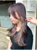 ミルクティーベージュ/インナーカラー/イヤリングカラー