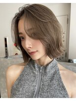 サンド 銀座(sand)&nbsp;顔周りレイヤー×短めぱつっとボブ