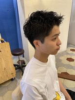 リヤン(Le lien)&nbsp;サーフカール/フェザーパーマ/刈り上げセンターパート/溝の口