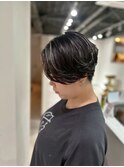 白髪に合わせたハイライト