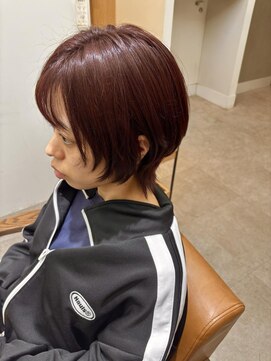 スーリール 小倉店(Sourire) レッド系.ショート.20代.30代