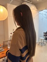 ライン(LINE)&nbsp;ダブルカラー/オリーブベージュ/髪質改善