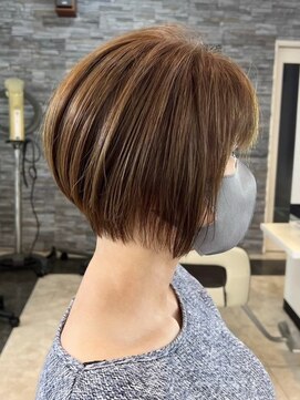 ガーデン 小山店(garden) 宇都宮ショートカットショートヘア白髪ぼかしハイライト白髪染め