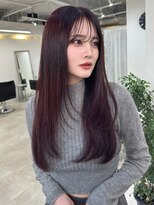 クレム 博多駅店(ChLem) ミディアムレイヤー 艶カラー 顔まわり髪質改善 博多美容室