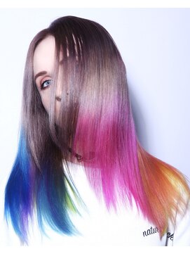 ゴーゴーヘアー(GOGO HAIR) レインボー×グラデーションヘアカラー