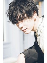 Belleメンズ　ラフな寝ぐせ風パーマ