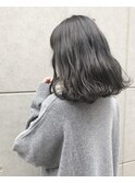 【 Lopiolu 島田】切りっぱなしボブWカラー透明感グレージュ