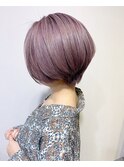 マニッシュショート×lavender greige