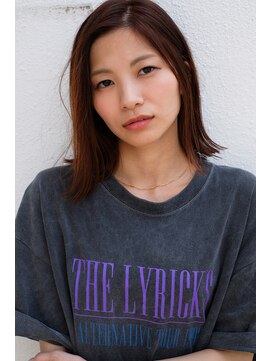 スリー スタンド(THREE STAND) THREE オレンジベージュ　ヘルシー外ハネボブ