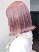 ピンクアッシュ_オリーブカラーハイライトカラー_ba302351