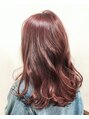 ヘア カフェ クマ(Hair×Cafe KUMA)&nbsp;艶のあるチェリーレッド！配合を調整して綺麗なお色に仕上げます
