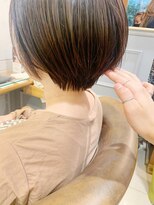 キャンバス バイ ネオリーブ 横浜西口(Canvas by neo.)&nbsp;大人かわいい小顔丸みのあるショートボブ　20代30代40代