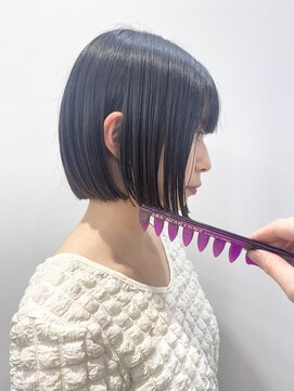 モリオフロムロンドン 松戸店(Morio from London) 【松戸　石山】黒髪切りっぱなしボブミニボブ10代20代30代
