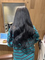 ベルベットヘア 千早店(Velvet hair) blue　black 【Shion】