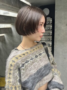 ワール(whirl.) 前上がりボブレイヤーグレージュカラーグレーベージュ30代20代