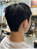 韓国アイビーリーグカットベリーショートダウンパーマ