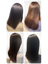 美容室フルール&nbsp;20代30代40代髪質改善カラーアッシュベージュ艶感ストレート