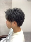 無造作アップバング