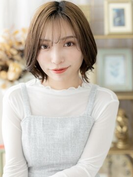 カバーヘア ブリス 上尾西口店(COVER HAIR bliss) 丸みフォルムオンブレ小顔くびれヘアボブルフa上尾20代30代40代