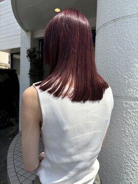 ソピ(sopi) ボルドーレッド×ストレート