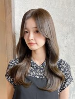 ミリ(mm)&nbsp;レイヤーカット オリーブベージュ カラー 韓国 髪質改善 仙台