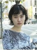 くせ毛活かし・パーマボブ・ニュアンスパーマ・低ダメージ・銀座