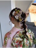 卒業式、成人式ヘアセット(あみおろし)