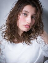 カバーヘア ブリス 大宮西口(COVER HAIR bliss)&nbsp;グレージュアッシュ大人美人かきあげミディアムr大宮20代30代