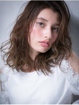 カバーヘア ブリス 大宮西口(COVER HAIR bliss) グレージュアッシュ大人美人かきあげミディアムr大宮20代30代