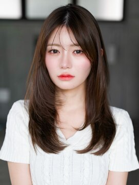 レノラ 本町(LENORA) ☆レイヤーカット毛先ワンカールくせ毛風カール薄めバングデジパ