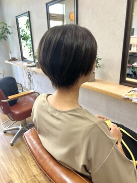 ランプヘアーデザイン(LAMP HAIR DESIGN) 【LAMP HAIR DESIGN 堀田】丸みショート/オリーブアッシュ