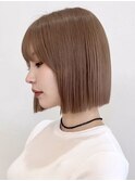 福岡美容室20代30代40代切りっぱなしボブぱつっとボブ