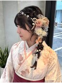 ヘアセットヘアアレンジハーフアップ/卒業式/成人式/振袖/袴