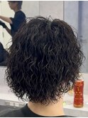 MEN’S HAIR/サーフカール/刈り上げセンターパート