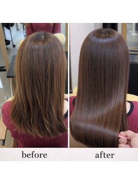 ソア 武蔵小杉(SOAR) 前髪アンブレラカラーでピンクベージュにイメチェン