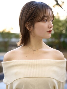 ピークアブー アヴェダ アトレ恵比寿(PEEK-A-BOO AVEDA) くびレイヤーボブ/20代30代40代50代大人可愛いヘア 恵比寿