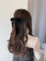 リオン 畦野店&nbsp;ハーフアップアレンジ