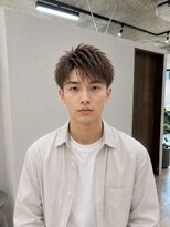 Men's LOOPA【メンズルーパ】三宮/元町/メンズパーマ/曲がる縮毛矯正/眉毛カット&nbsp;アップバング/短髪/メンズショート/茶髪/神戸/三宮
