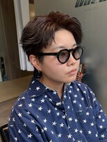 ウーズ ハラジュク(Ooze.HARAJUKU) ハッシュカットグレージュデザインカラーツートーンカラー原宿